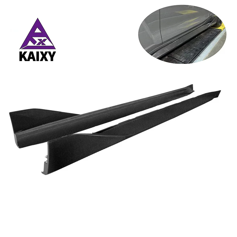 Dry Carbon Fiber MP Style Side Skirt Lip For BMW G80 G82 M3 M4 Bodykit Front Bumper Splitter