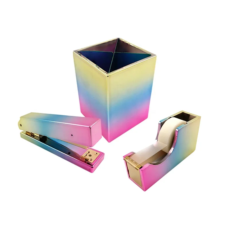 JSM Wholesale NewArrival Acrylic Shiny Document Case Series Office School Home Desk Stationery Storage Machine