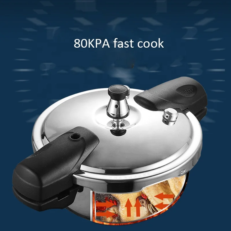 Household 304 Stainless Steel Mini Serving Pressure Cooker Pans for Fire Induction Cooker