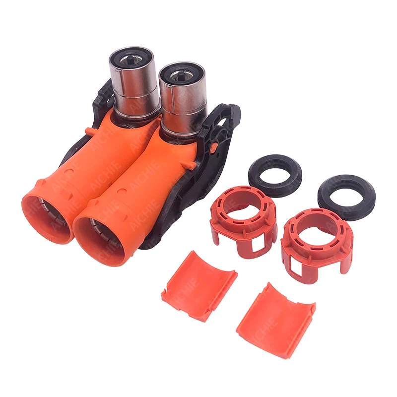 Aichie:Original Heavy Duty Power 2 pin 300A 1000V HV High Voltage connector with amphenol  PL282X-301-50 connectors