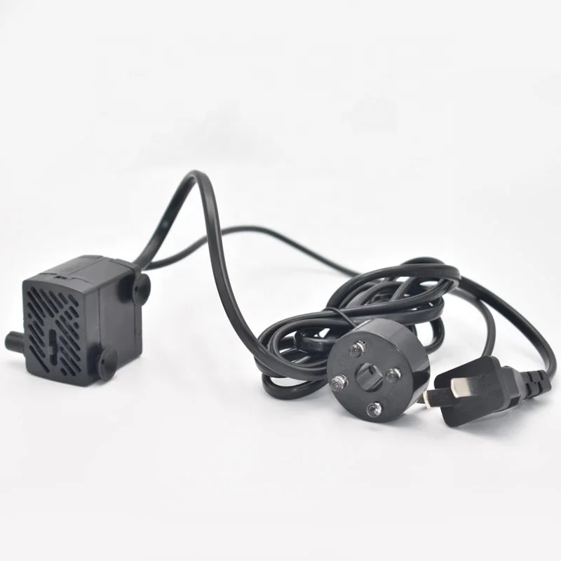 3W Pump with 4 LED Lights Mini Submersible Aquarium Pump for Fountain Rockery, 110V/220V, 50/60HZ, CN/EU/US/AU in Stock