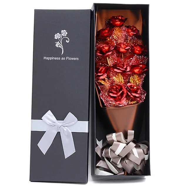 High Quality Paperboard Rectangle mom Gift Box Lid Ribbon Flowers Packaging Box  Paper Cosmetic Rigid Boxes