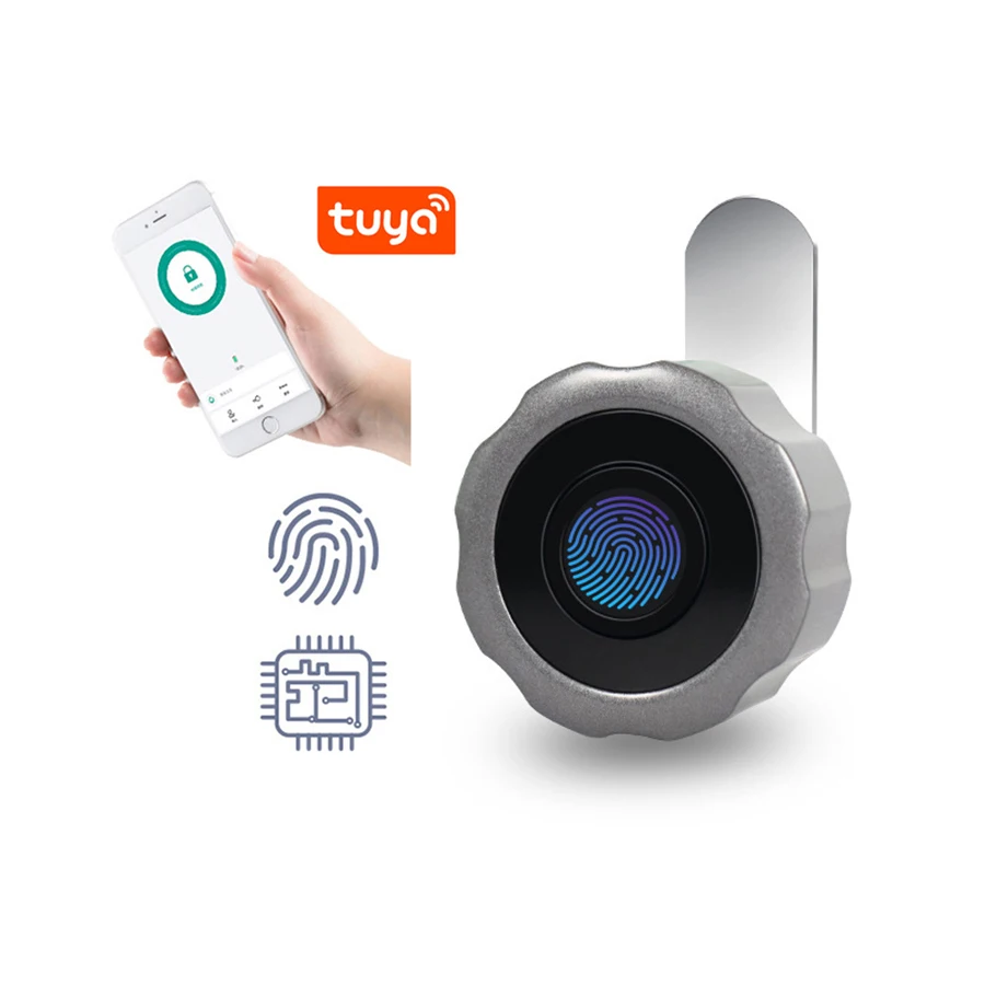 Furniture Intelligent Smart Fingerprint Cabinet Drawer Locker Mailbox Cam Lock For Hotel and Office  with Tuya APP Optional