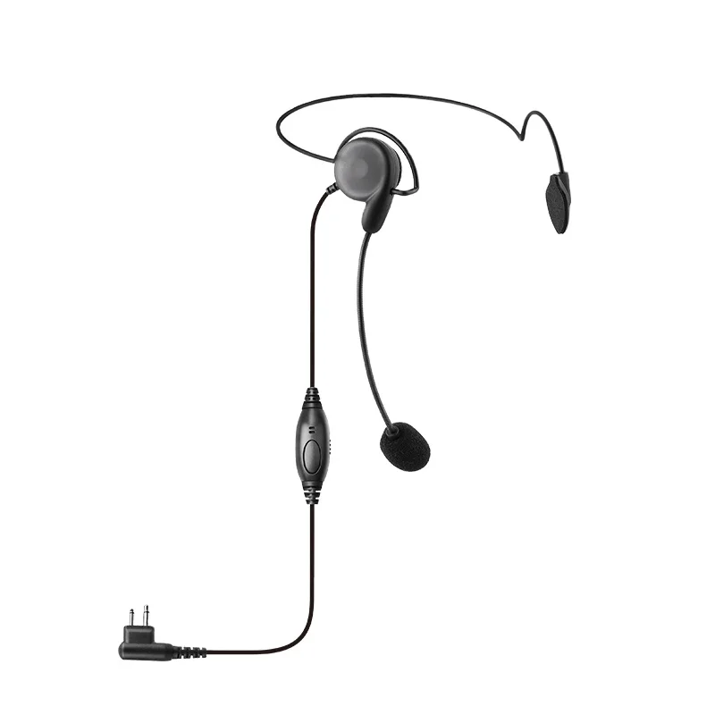 Intercom Earphone Light Weight Behind The Head Headset Headphone with Mic and VOX/PTT Switch  For Motorola Two Way Radio