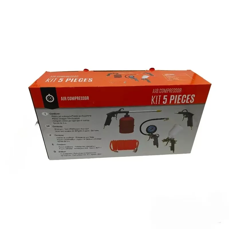 Seasummer Air compressor accessories Pneumatic spray gun set 5-piece cleaning gun,paint spray gun,dust blowing gun