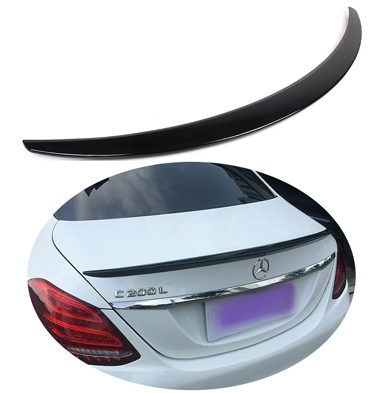 For Mercedes Benz C63 W205 C205 2015-2021 C Class C250 C300 C350 AMG Coupe ABS Material Rear Trunk Lip Spoiler Car Styling
