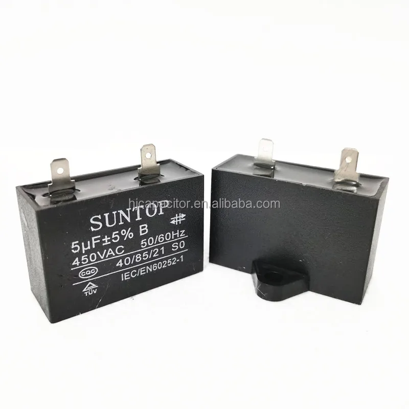 CBB61 Емкость двигателя переменного тока 2 5 мкФ кубоидный конденсатор пусковой