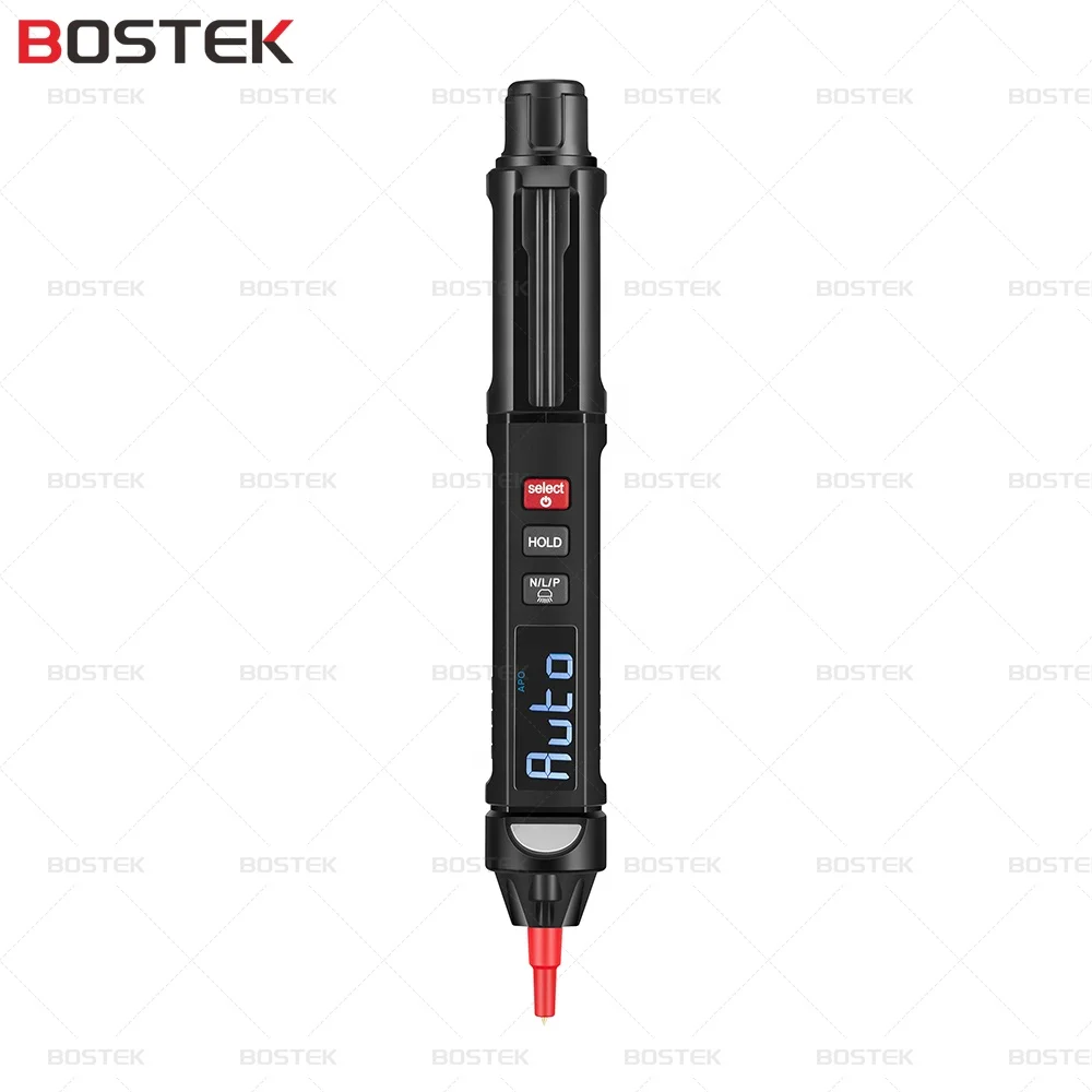 BOSTEK 3 in 1 Pen Type Digital Multimeter with Color HD Screen Live/NCV/Sequence Test Voltage Meter BN-118B