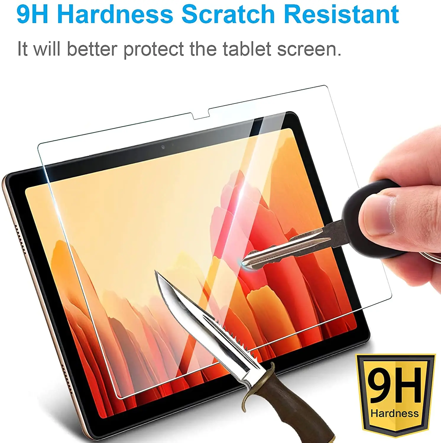 2.5D Clear Tempered Glass Film For Samsung Galaxy Tab A7 10.4 SM-T505 2020 Screen Protector Saver Tablet Film Glass