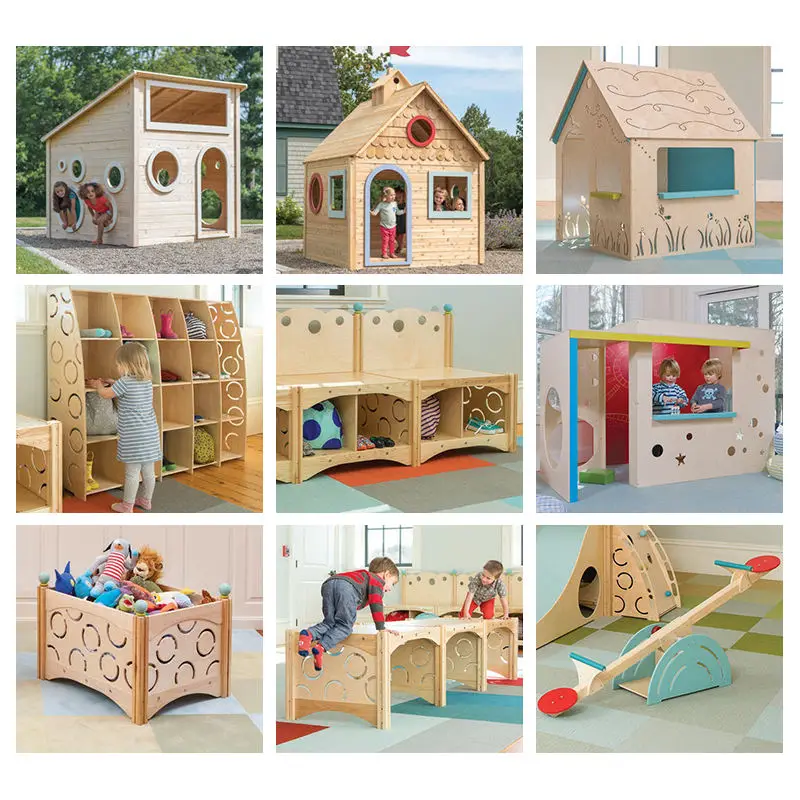 XIHA Kindergarten Mushroom Series Kids Outdoor Plastic Playground Equipment Set With Slide Entertainment Equipment For Children
