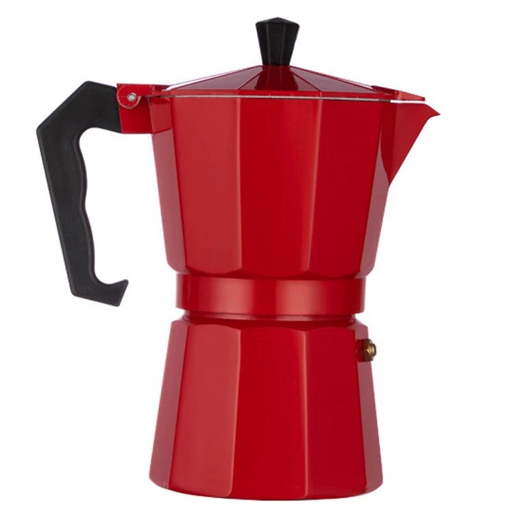 Горячая Распродажа дешевая кофеварка для эспрессо утолщенная Кофеварка из нержавеющей стали с крышкой