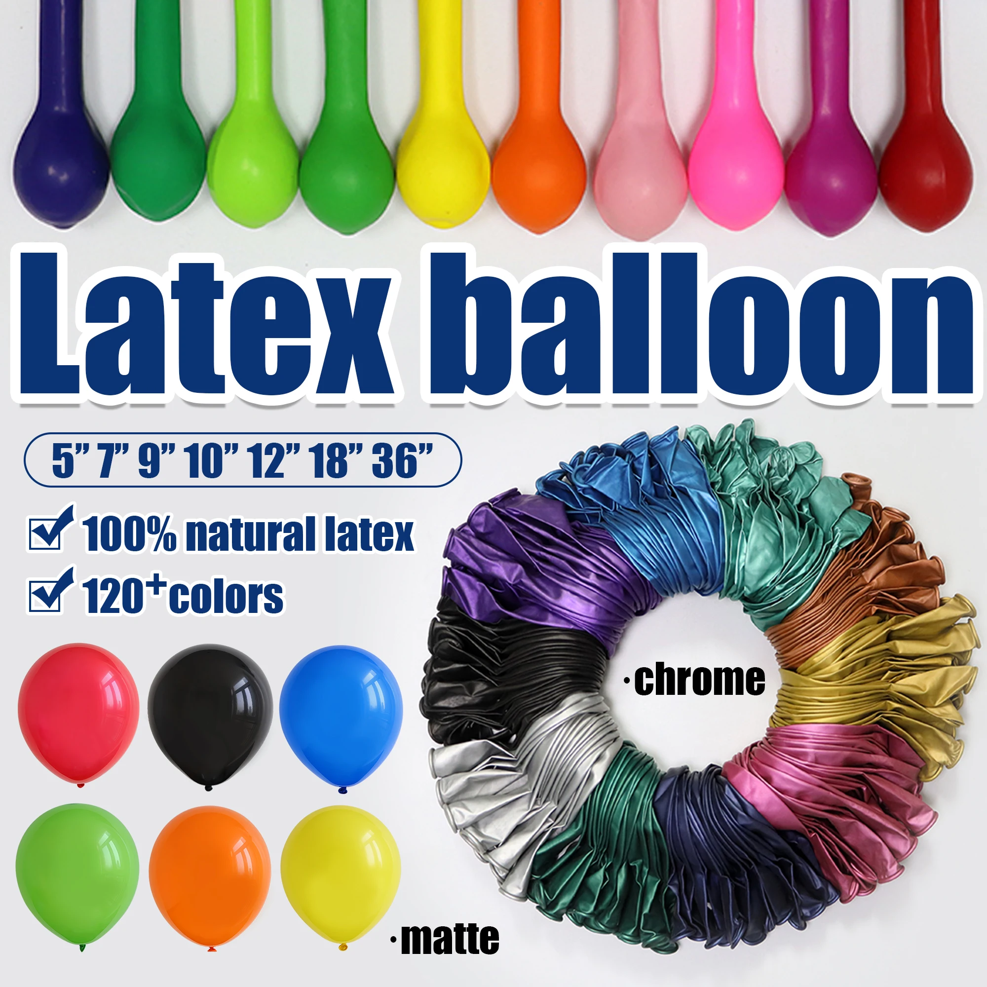latex balloons wholesale globos de latex High Quality Biodegradable Latex Thickened 7 10 12 18 inch Balloon
