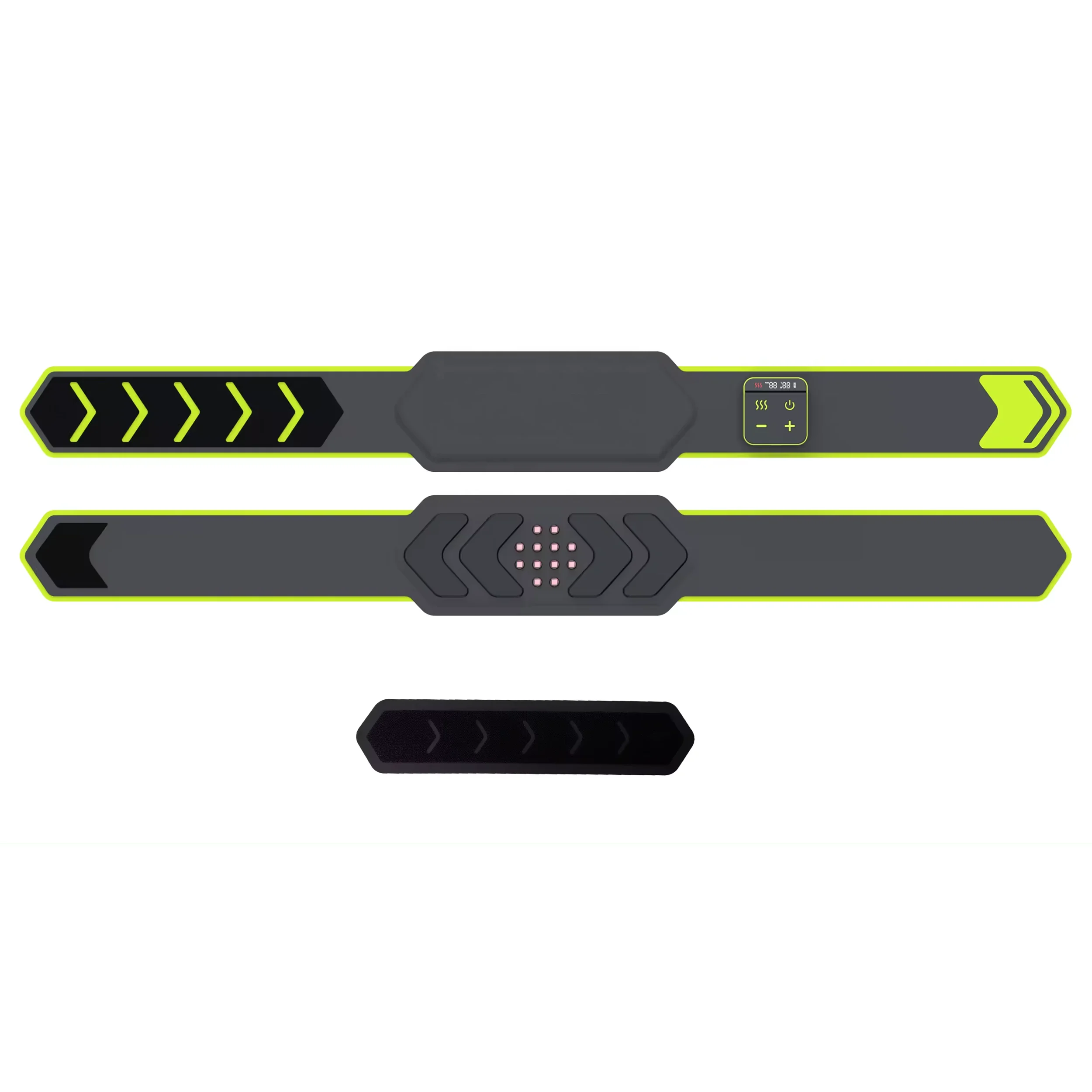 Electric stimulation massage training belt with Heating and Red light infrared light therapy for slimming and pain relef