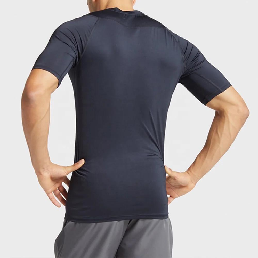 Professional Manufacturer M L XL XXL 85% Nylon 15% Spandex Gym Running Quick Dry Men Wear T-shirt Sport
