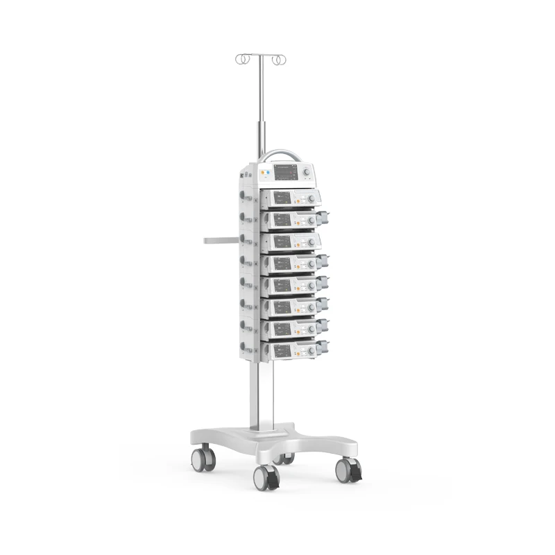 
Clinic and Hospital Use Infusion Trolley Pump Cart / Infusion Pump Syringe Pump Roll Stand 