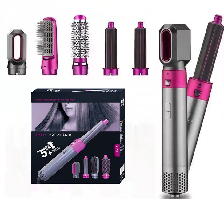 2023 New Trend 5 In 1 Hair Styler Electric Hair Dryer Brush Professional Complete Styler 5 In 1 Hot Air Brush Wrap Styler