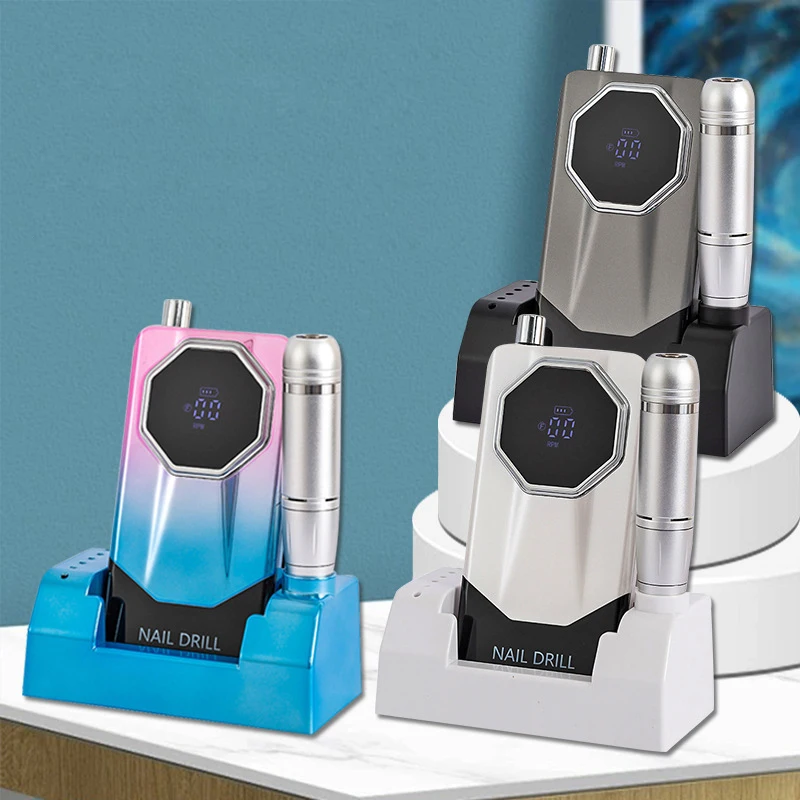 Professional 15W Cordless Nail Drill Machine V11 Rechargeable Portable Gel Polisher Drill Machine Nail Supplier