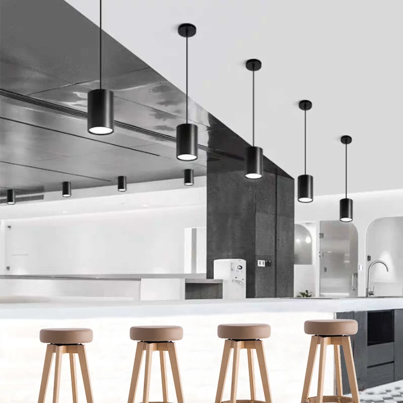 Hot Sale AC120V 15/30/45Degree Pendant Tracks Mount 10W 15W 20W 40W ETL Led Pendant Light