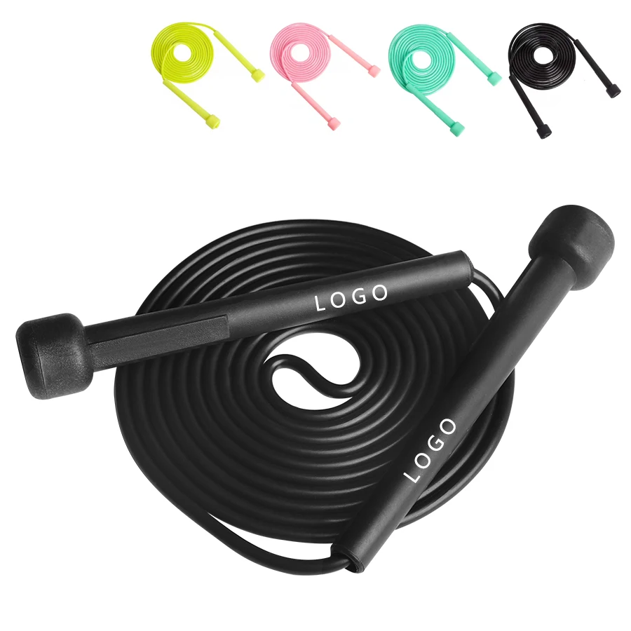 Custom Logo Hot Sell Adjustable PVC Fitness Jump Rope Speed Exercise Lightweigte Skipping Rope
