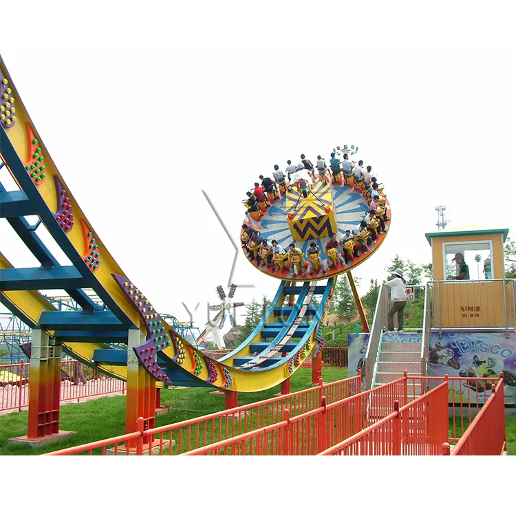 Amusement Park Factories Fairground Attraction Swing Mega Disco Flying UFO Rides in China For Sale
