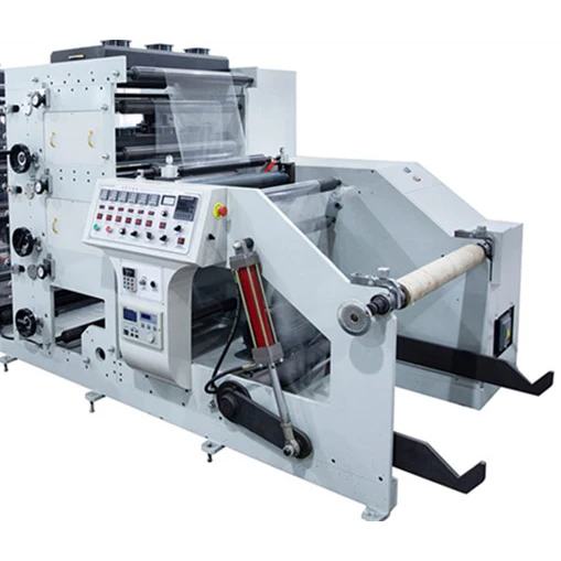 HJRY-320 Three Color Paper Cup Nonwoven Fabric Flexo Printing Machine PET Film Foil Label Flexo Printer Press