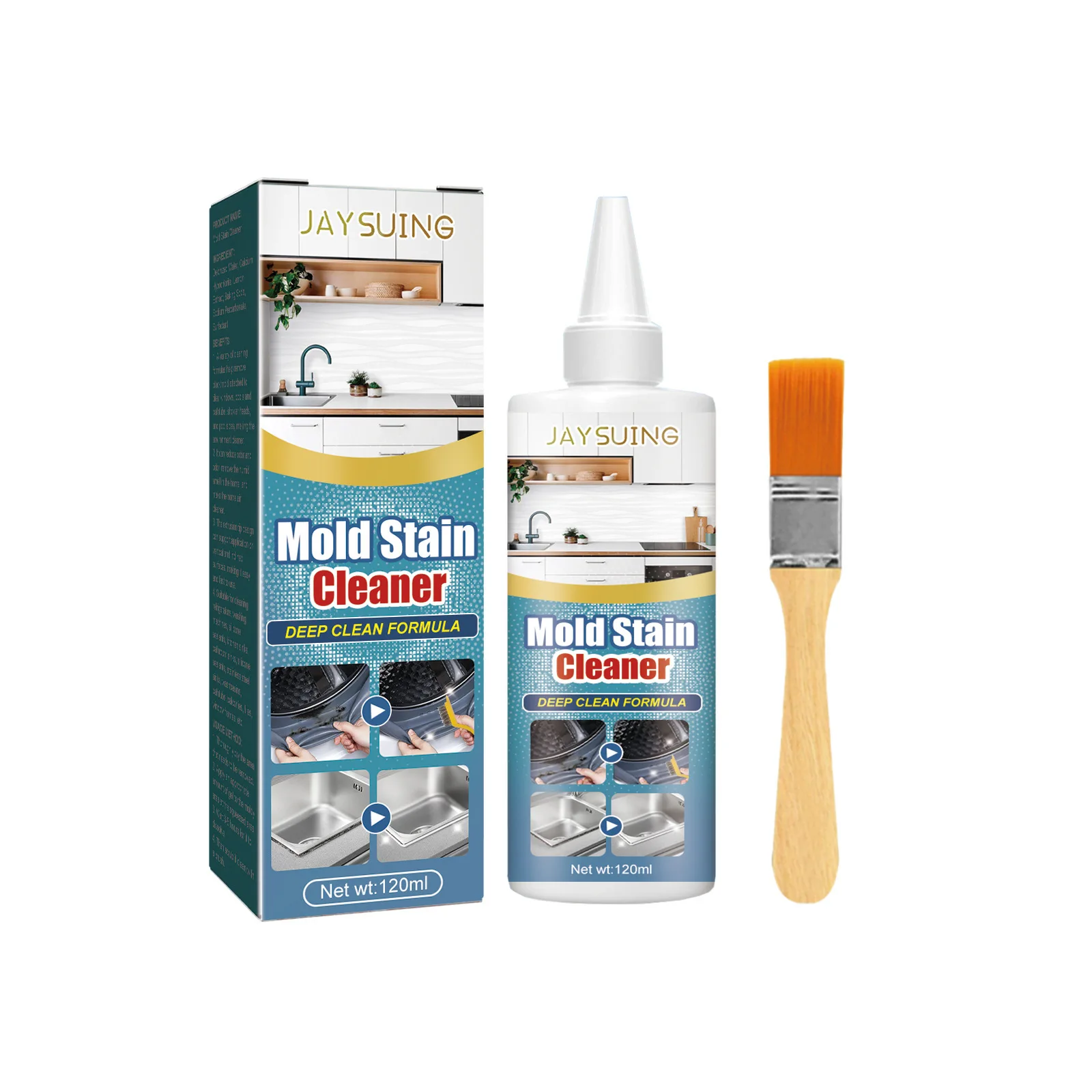 Jaysuing Household mildew removal gel Kitchen Bathroom Wall cleaning refrigerator washing machine silicone ring ant-mold agent