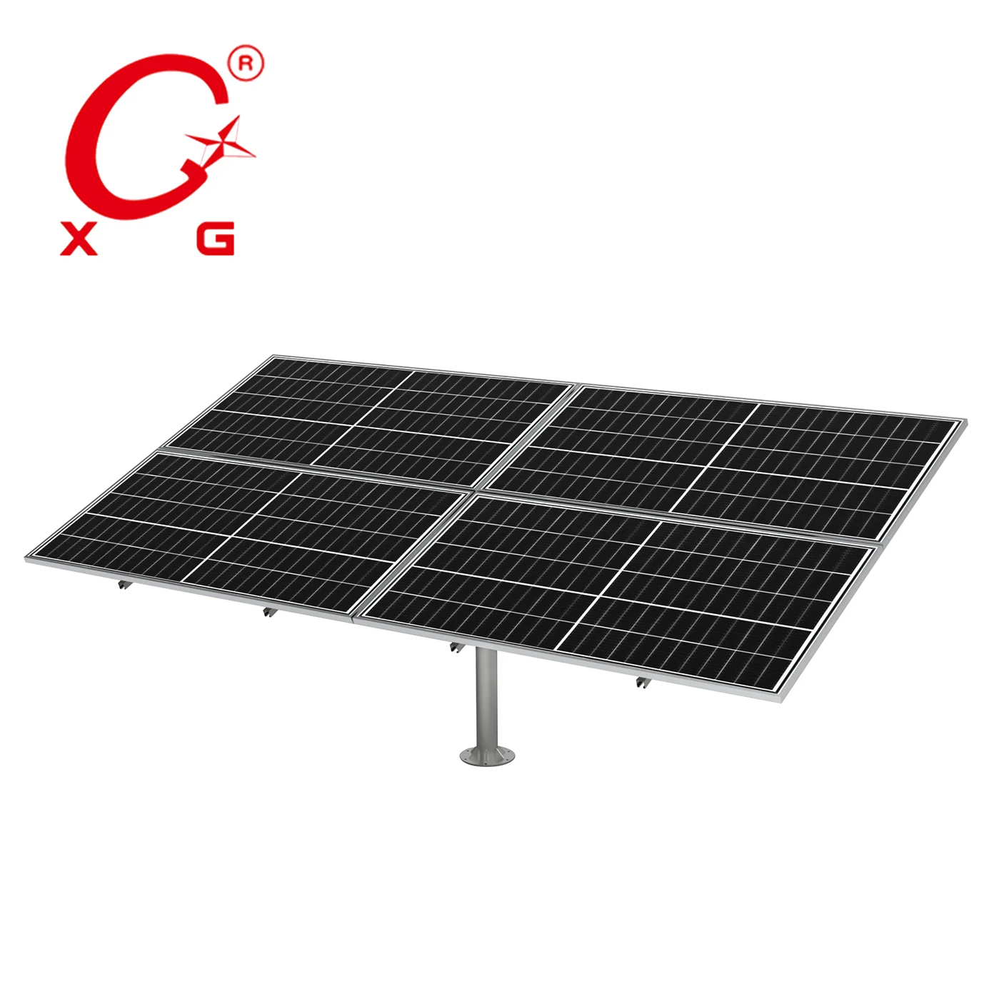 Smart Dual Axis On-Grid Pv solar Tracking System  Wireless Tracker Sun Power Clean Energy BIPV Solar Power Generation T