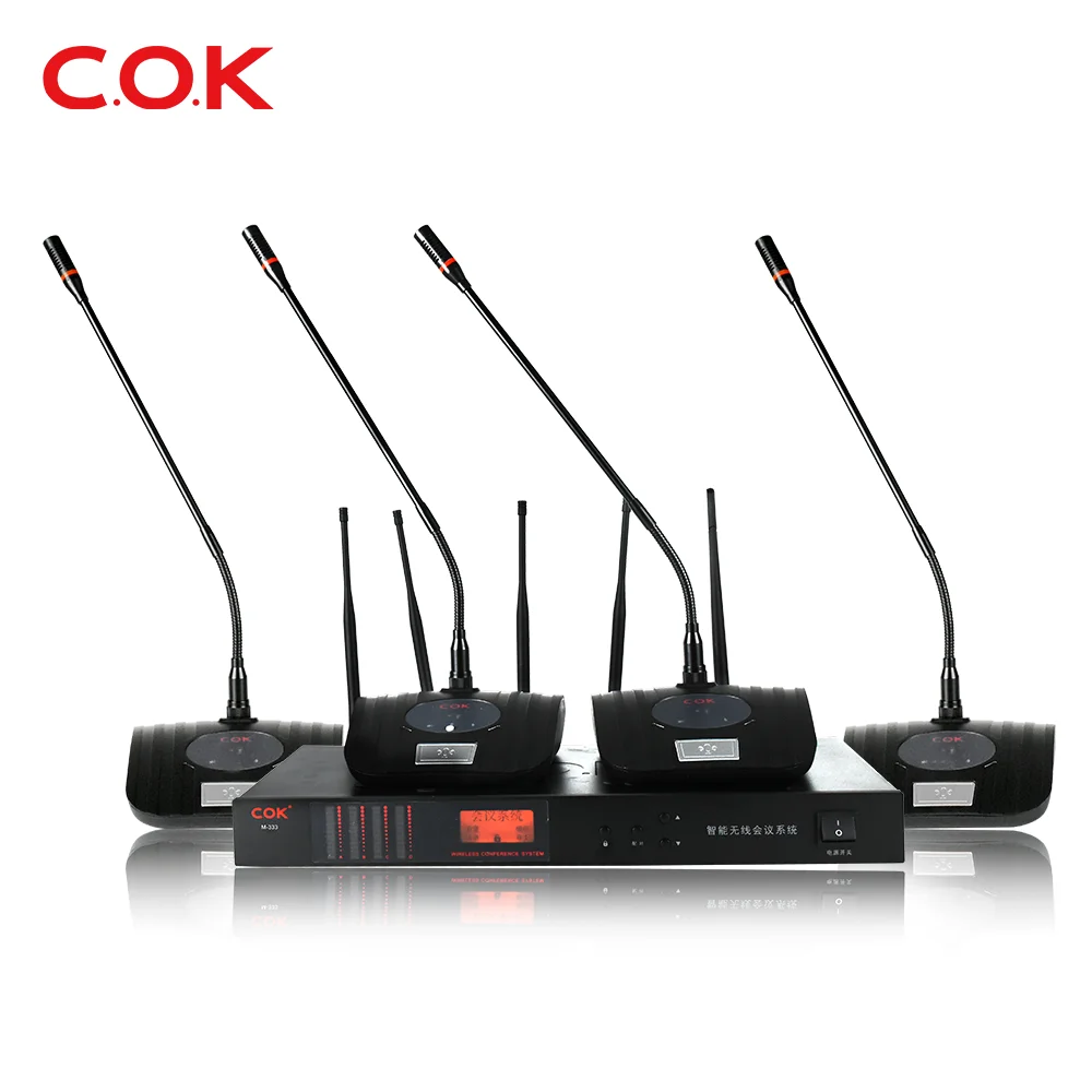 M-333 30 wireless  channel, wireless Goose neck conference microphone  8 wireless microphone system