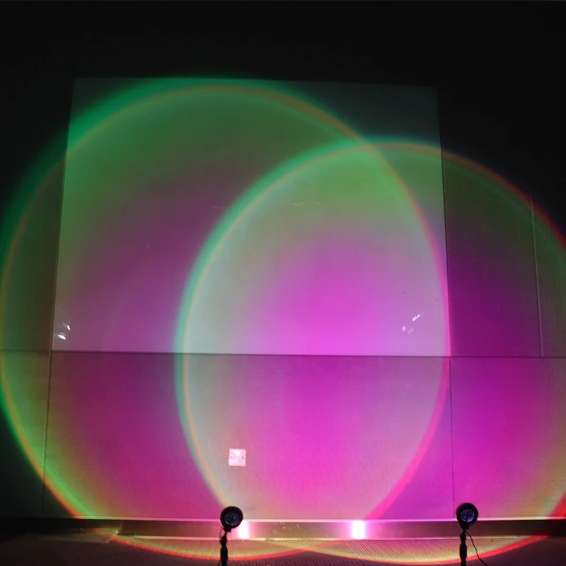 LED smart Rainbow RGB Night lights floor lamp Sunset Light Projection Lamp with remote