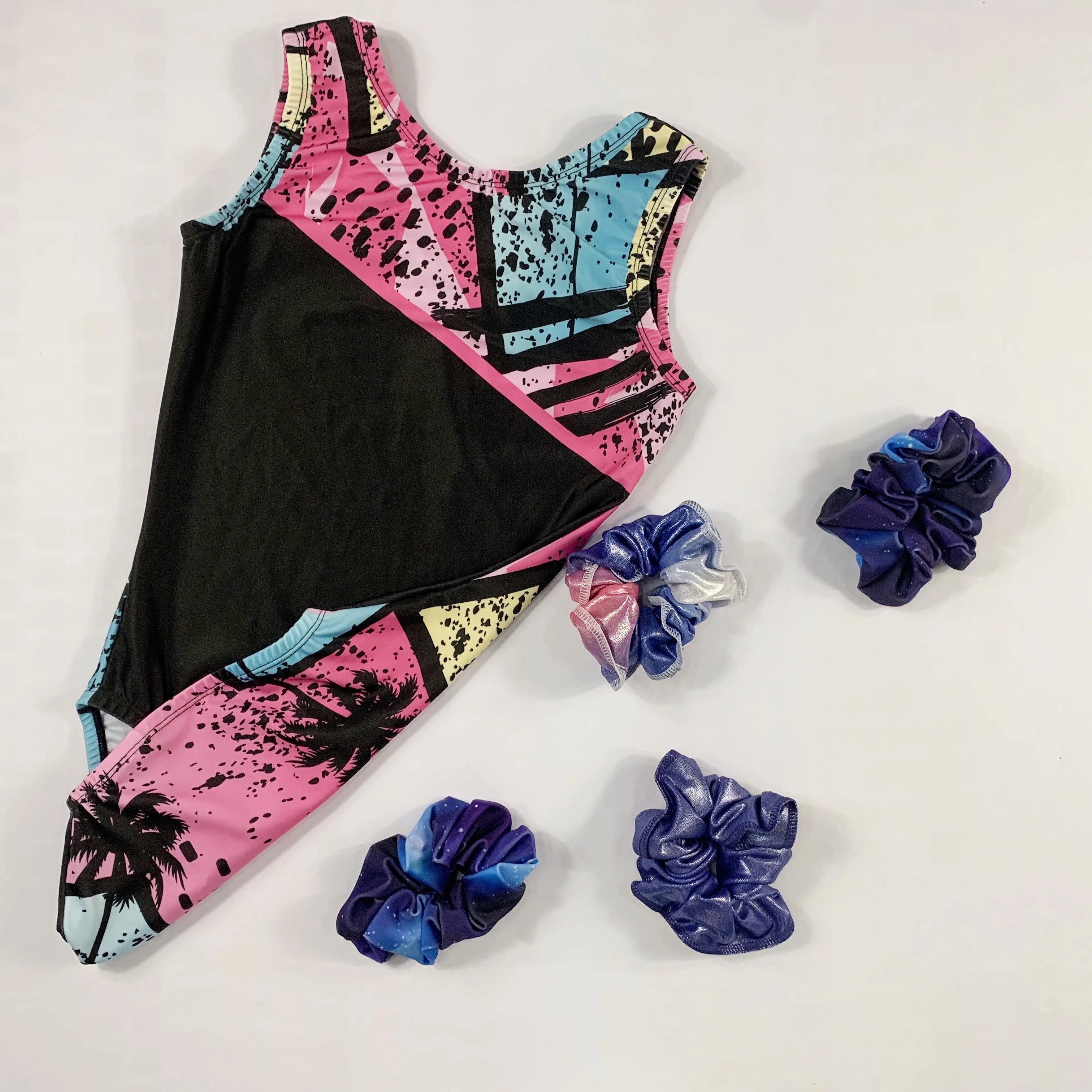 Printed Training Dancewear Kids Girls Rhythmic Gymnastics Leotards Ballet Dance Wear Gymnastics Clothing for Women