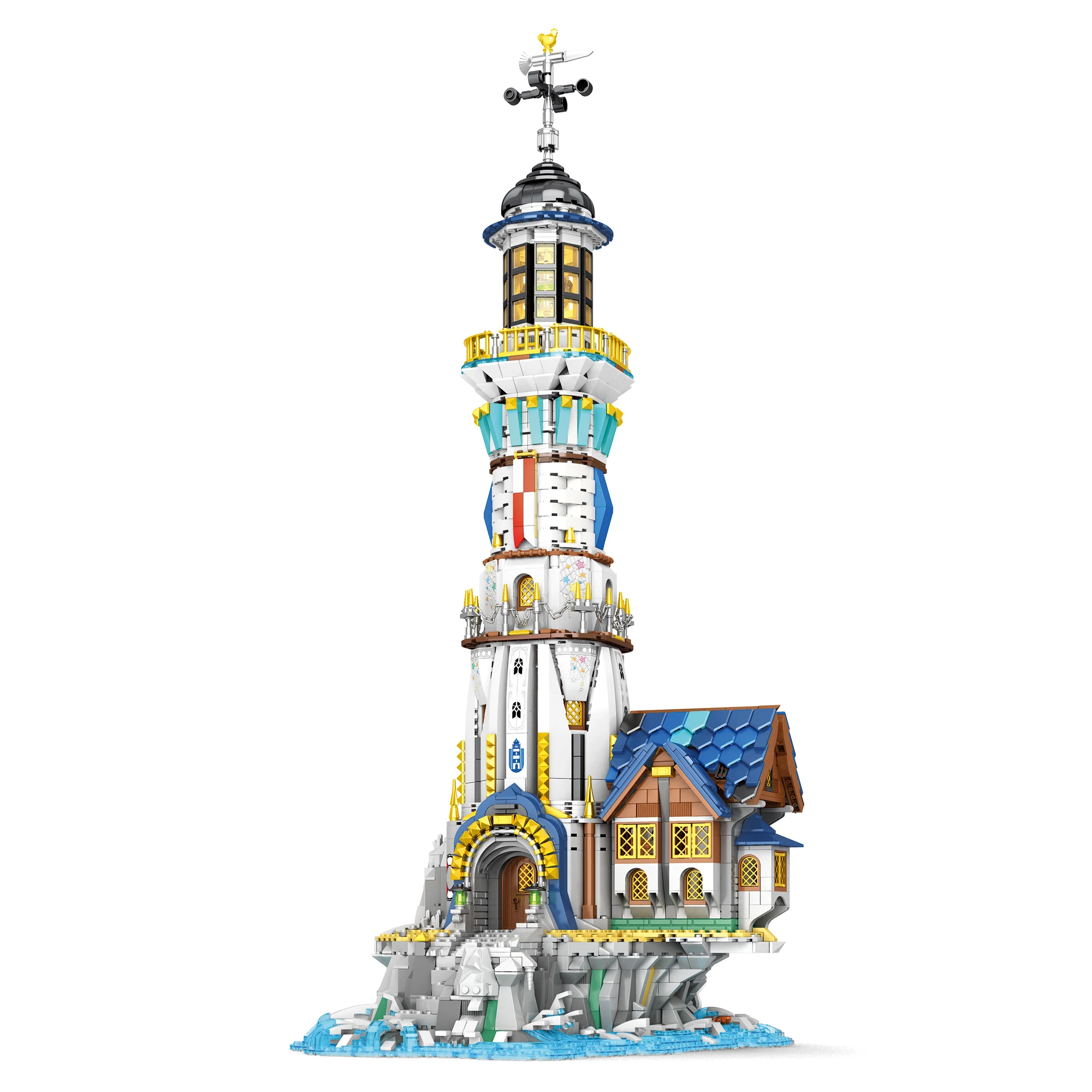 Reobrix 66028 Light House Street View Toy Build blocks model building block Sets Brick Christmas Gift For Kids