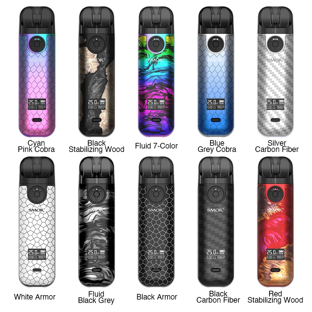 
The Hot Sale SMOK Novo 4 Pod Kit 800 mAh Battery Capacity 