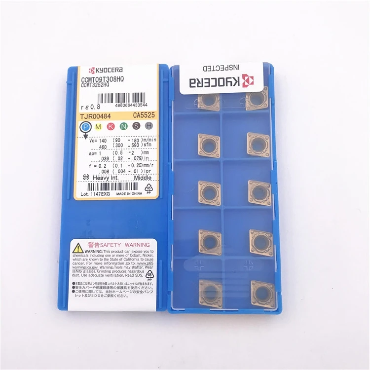 CCMT09T308HQ CA5525 High Qality Kyocera Carbide Inserts kyocera insert tools