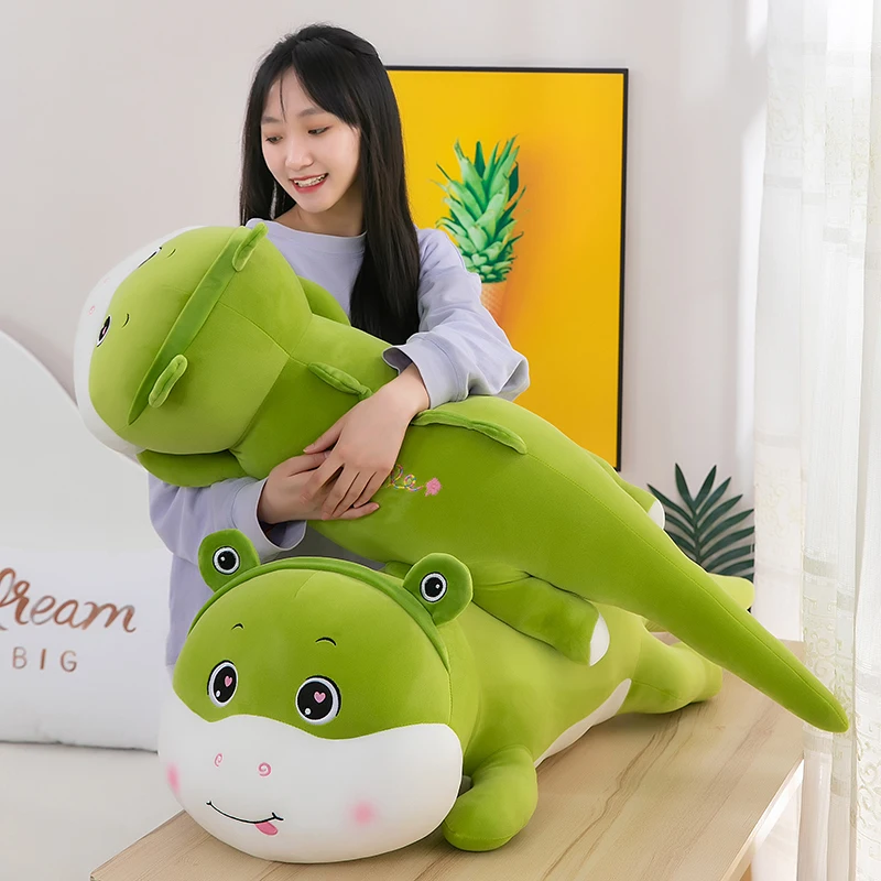 Factory Outlet 60cm Stuffed Dinosaur Cartoon Animals Plush Toys Green Super Soft Toys Dino Plush Toy Pillow