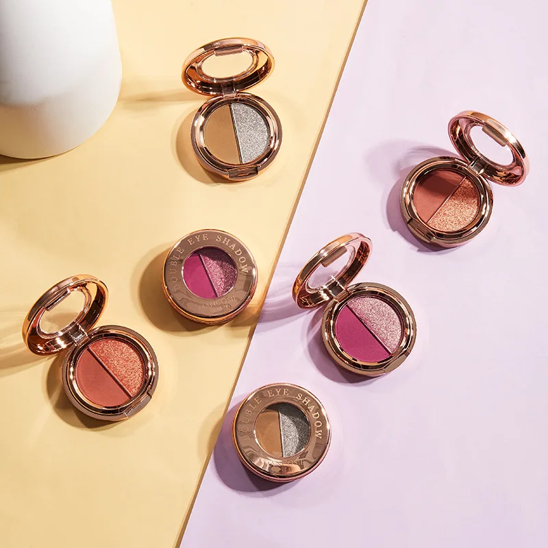 New transparent seven-color eyeshadow palette earth color pearlescent matte makeup eyeshadow beginner eyeshadow glitter girl