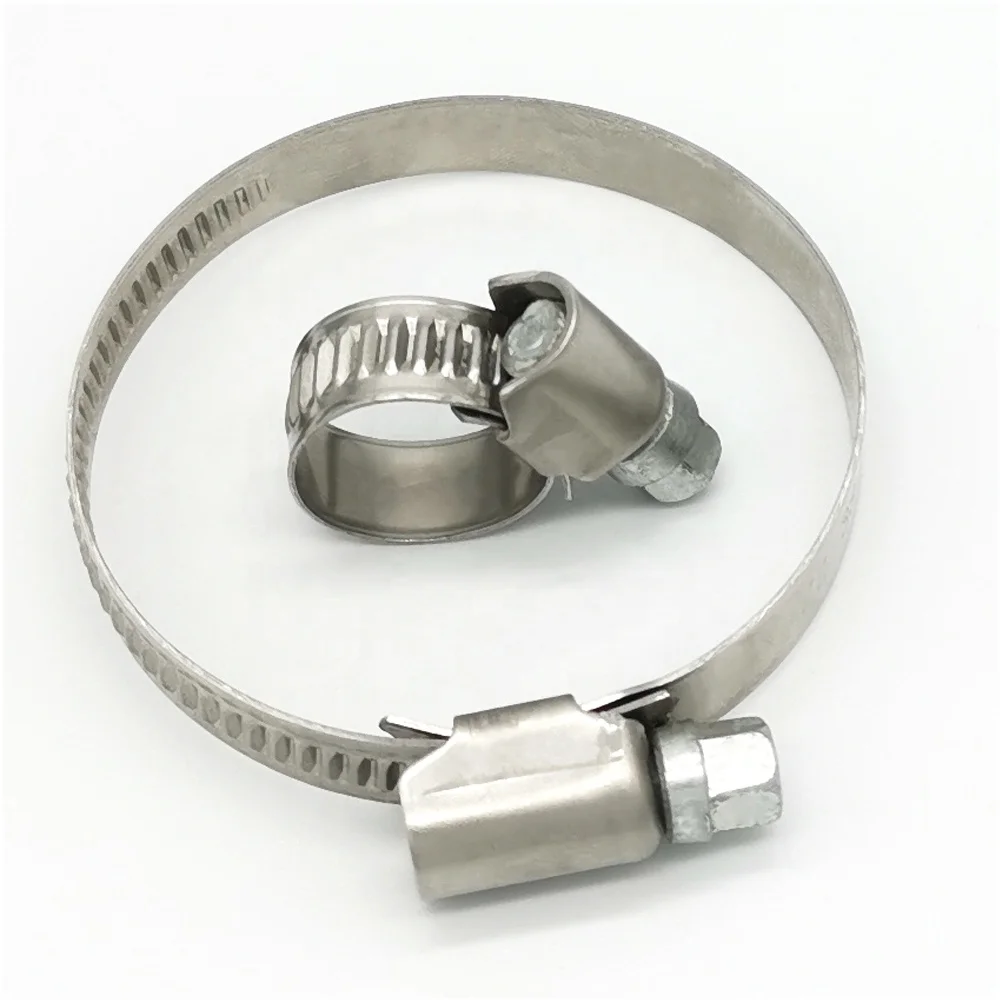 
German style 201 adjustable semi-steel worm gear hose clamp Pipe clamps 