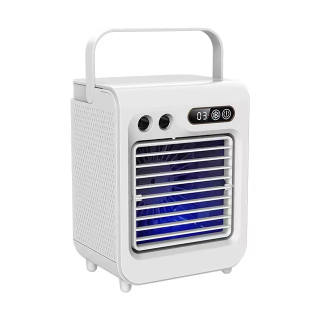 Mini Air Cooler Portable Water Fan Air Cooler Humidifier 2000mAh Rechargeable Battery Home Table Mini Air Cooler