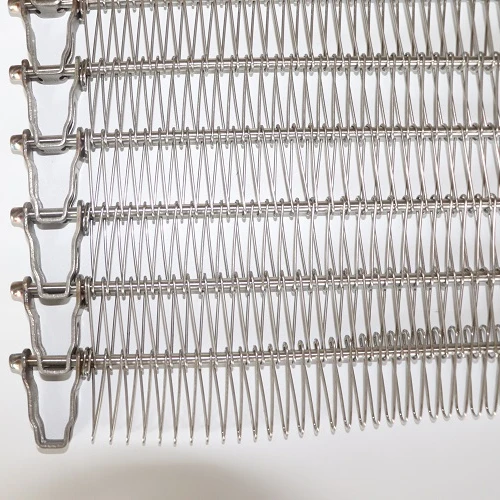 Stainless Steel Wire Mesh  Metal Spiral Grid Sushi Conveyor Belt Price