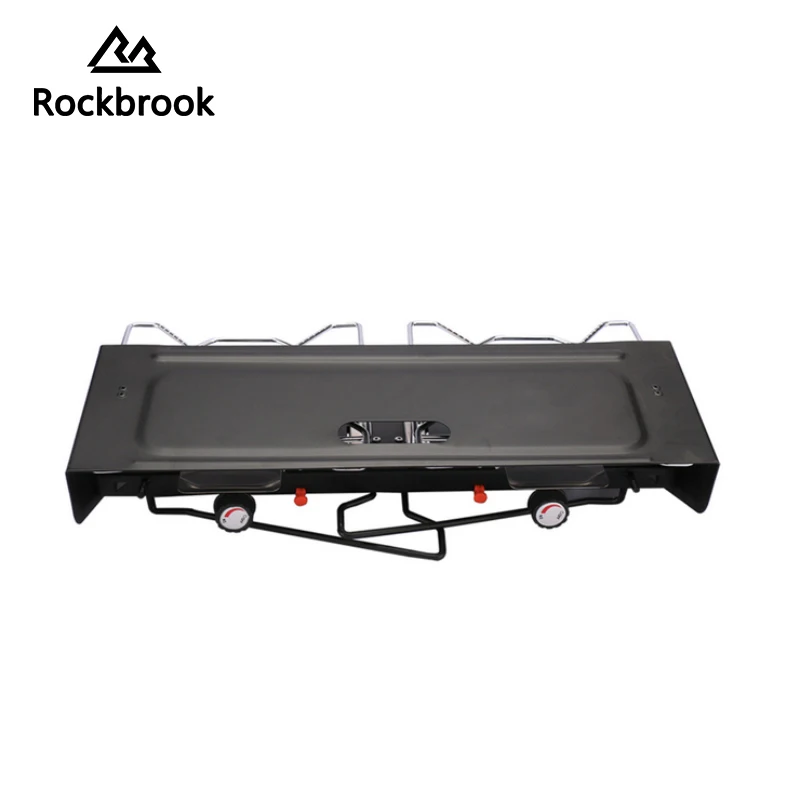 SV0315 Best Price Gas Stove Knob Brass 9 Plates Foldable  Windshield Outdoor Gas Burner 2 Plate Gas Burner Germany