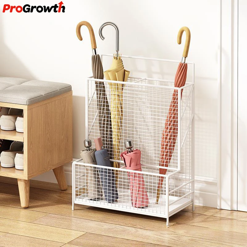 Hotel Lobby Commercial Umbrella Storage Bucket Home Entrance Creative Storage Rack Mesh Double Layer Umbrellas Stand