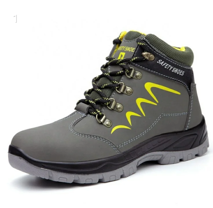 
Waterproof Men Safety Shoes Construction Indestructible Officer Work Boots Steel Toe Bulletproof Anti Smashing Comfortable 