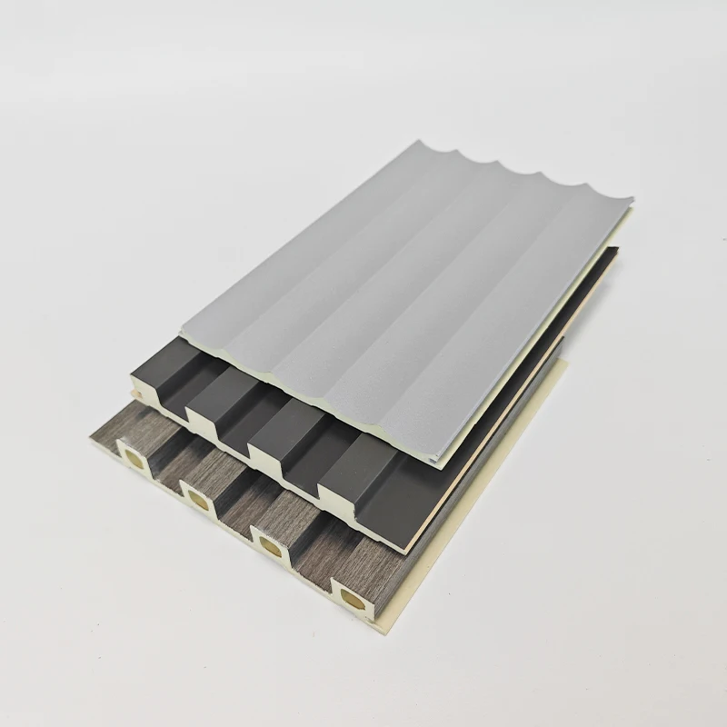 Rotproof anti-scratch bamboo waterproof Wpc wallboard Grating Wall Panel building Materials interior ceiling board wall clading