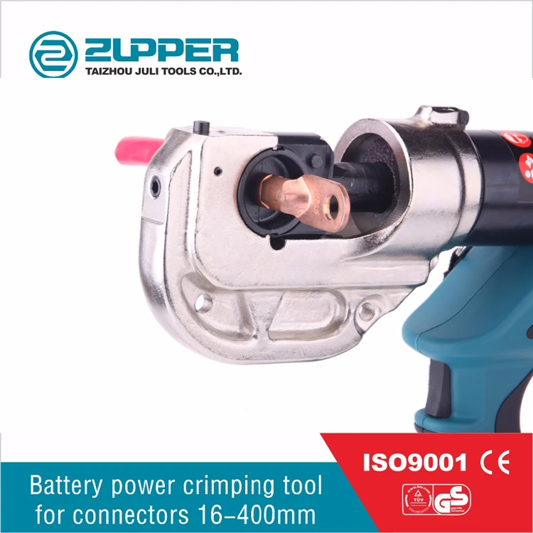 ZUPPER EZ-400 Battery Powered Electric Hydraulic Termination Wire Cable Crimping Tool For Terminal