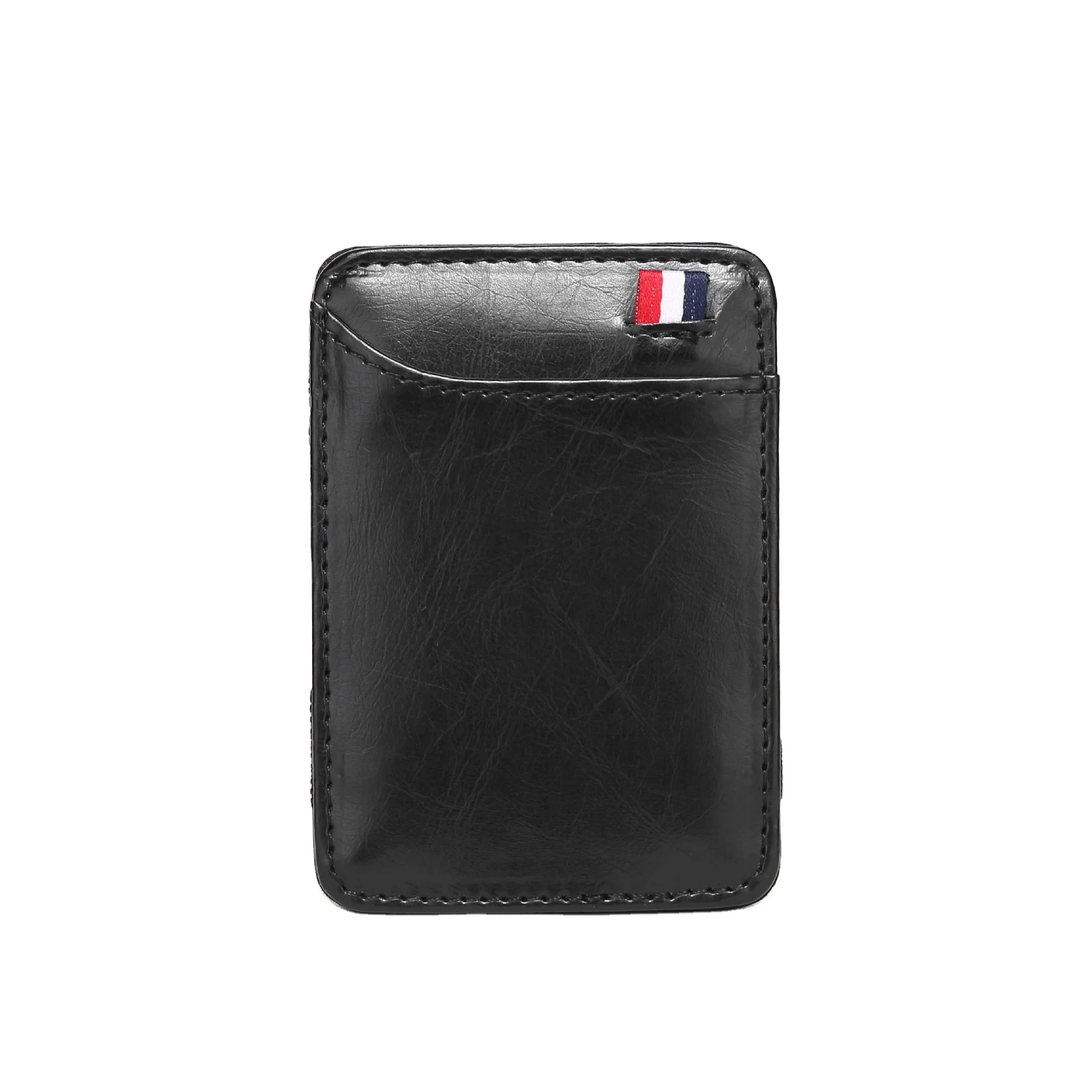 
New Korean style neutral card bag card cover solid color PU leather magic wallet 