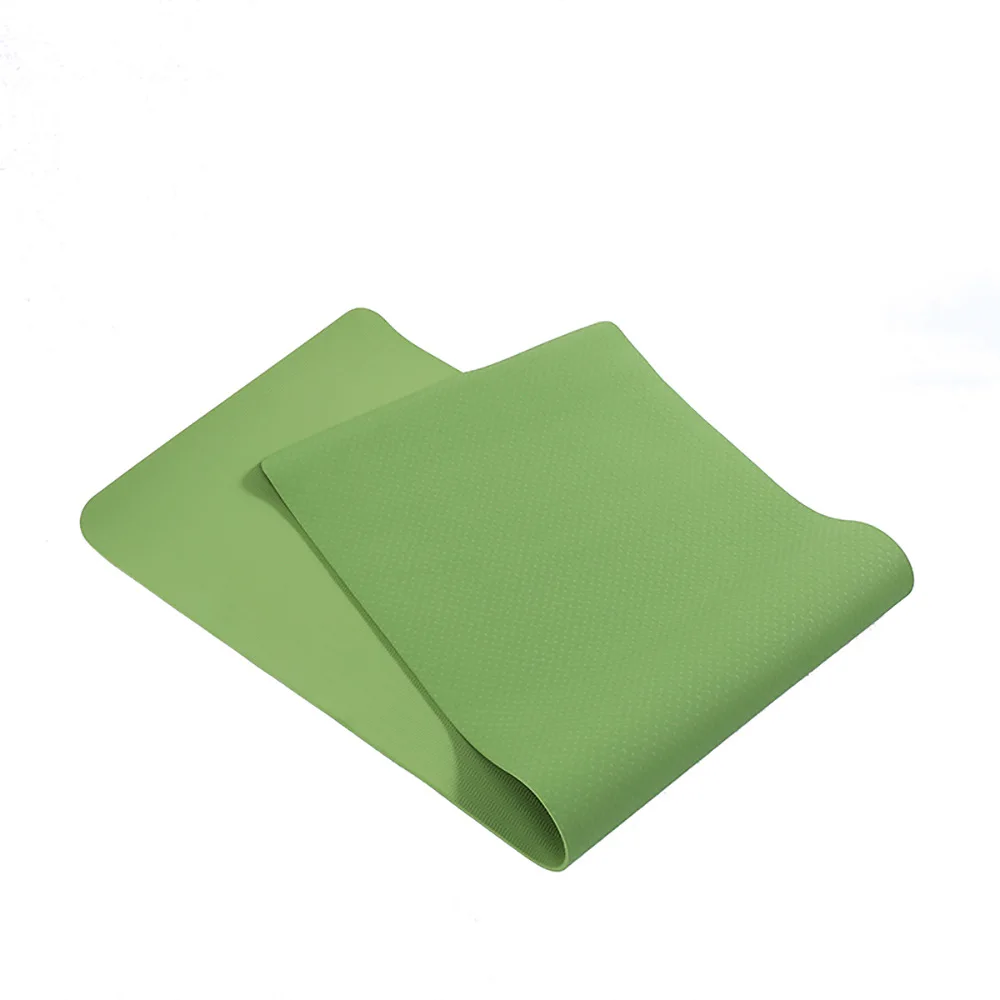 Cheap Wholesale Eco Friendly Exercise Gym Yoga Mat Set 6mm Tpe Nbr Eva Custom Print Fitness Gymnastics Mat With Logo 8mm