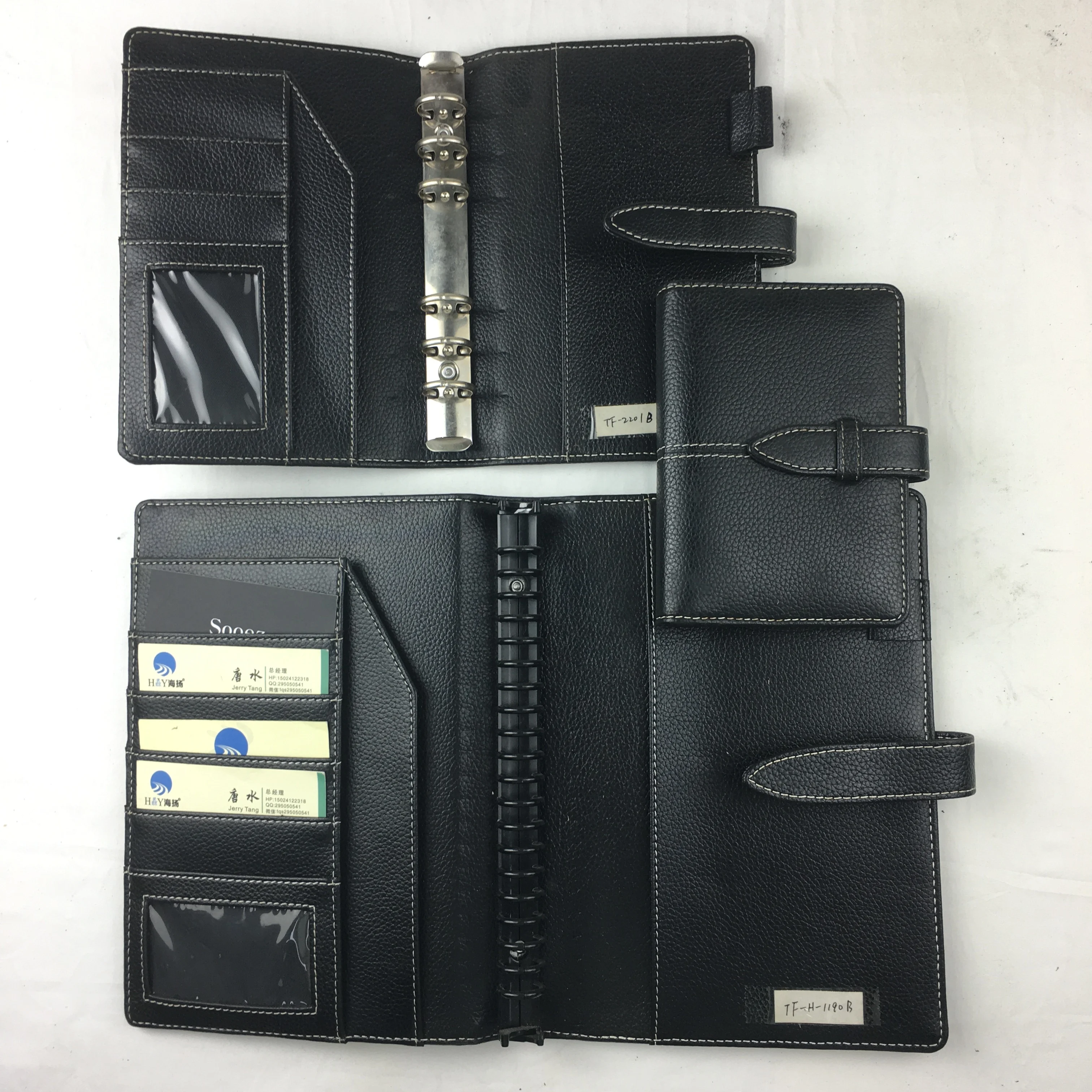 Custom business leather  Planner vintage logo Diary PU leather Notebook Multi-function Notepad series  with loose leaf