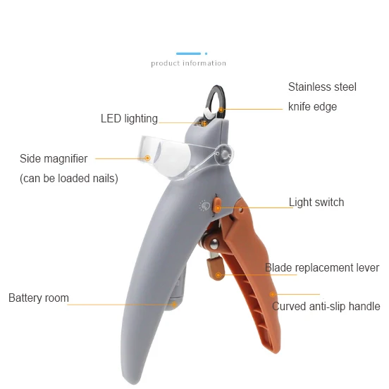 
Wholesale Nail Clipper With Led Light 