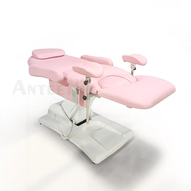 Latest Style Clinic Hospital Pink Gynecological Examination Chair 3 Motors Electric Gynecological Chair Aesthetic Bed