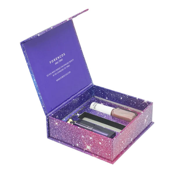 Custom Logo Luxury White Flip Box Magnetic Cosmetic Box Rigid Cardboard Packaging Magnetic Gift Paper Boxes with Insert