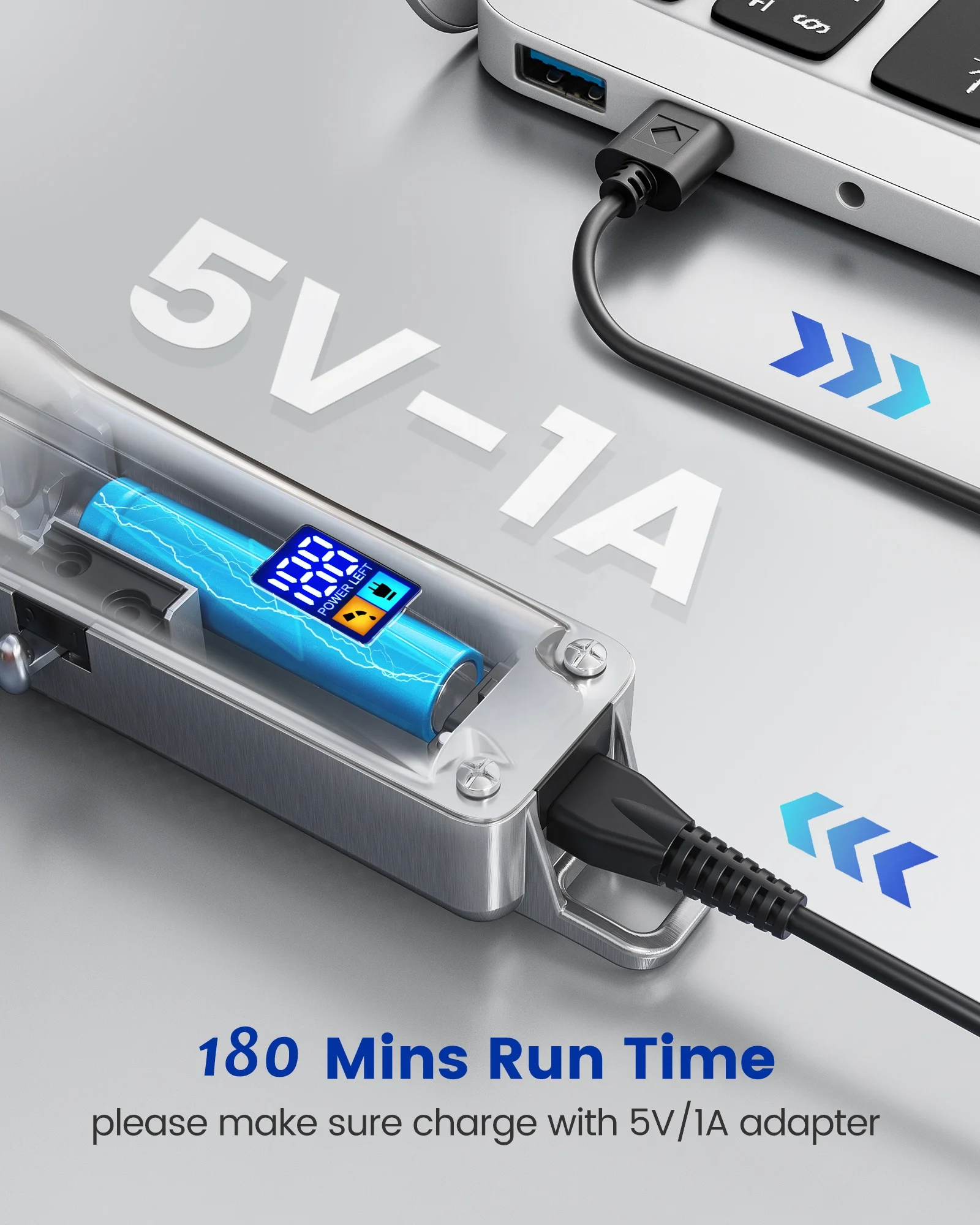 Glaker GL K11&I3F Silver Hair Trimmer Set for Men